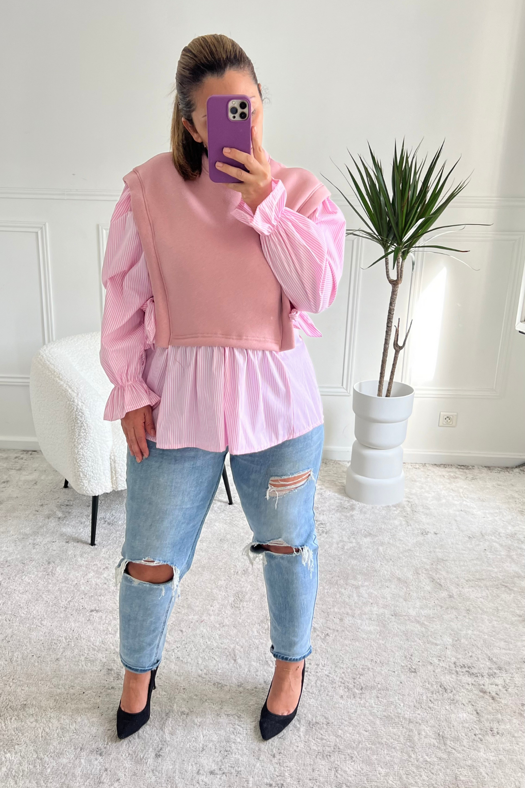 PULL CHEMISE PINK